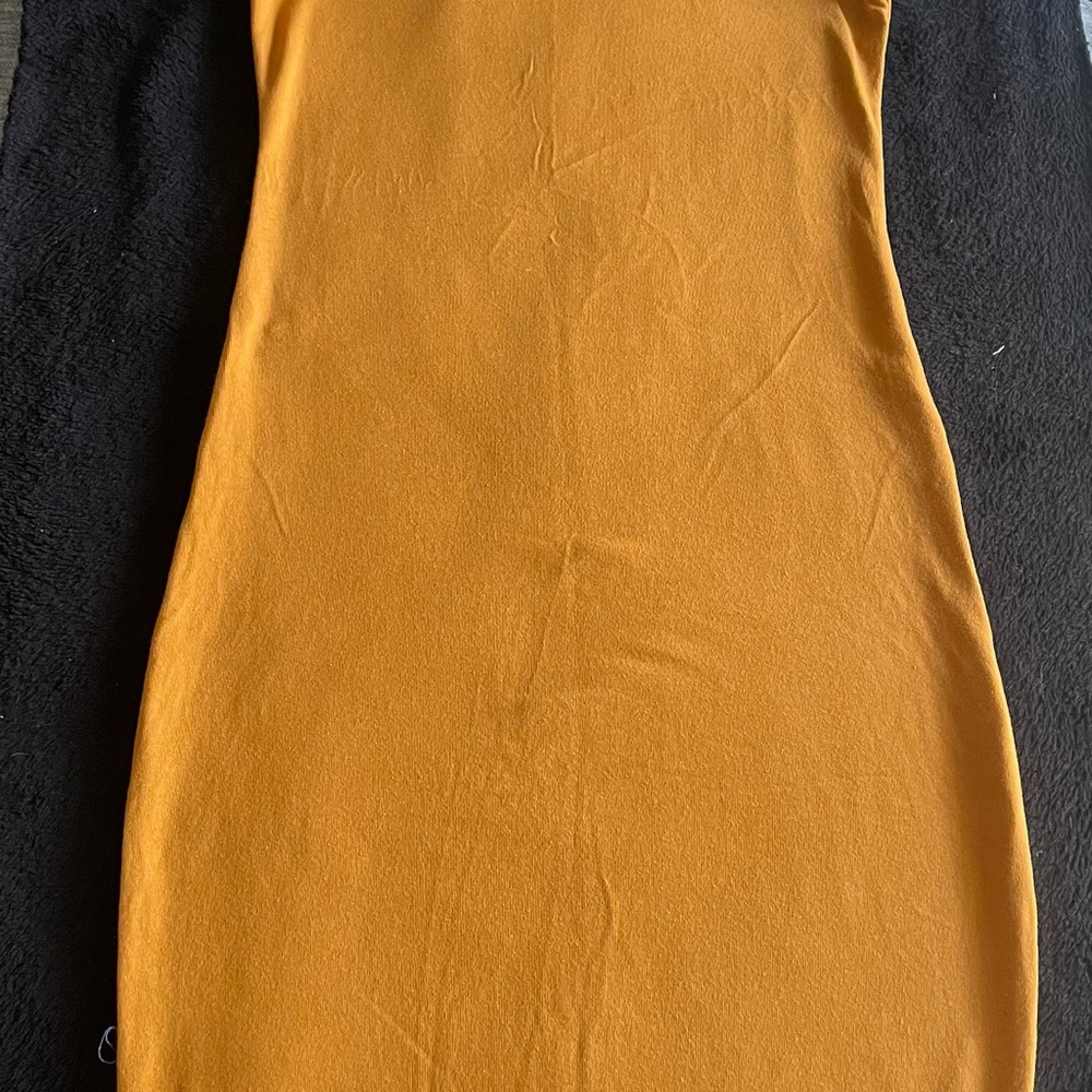 Casual Mustard Dress